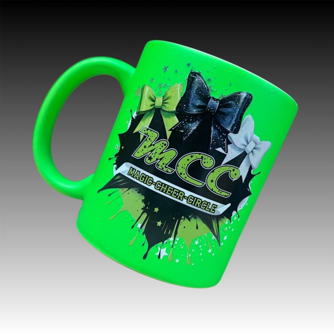 Tasse 330ml neon grün - MCC Design 3Bows